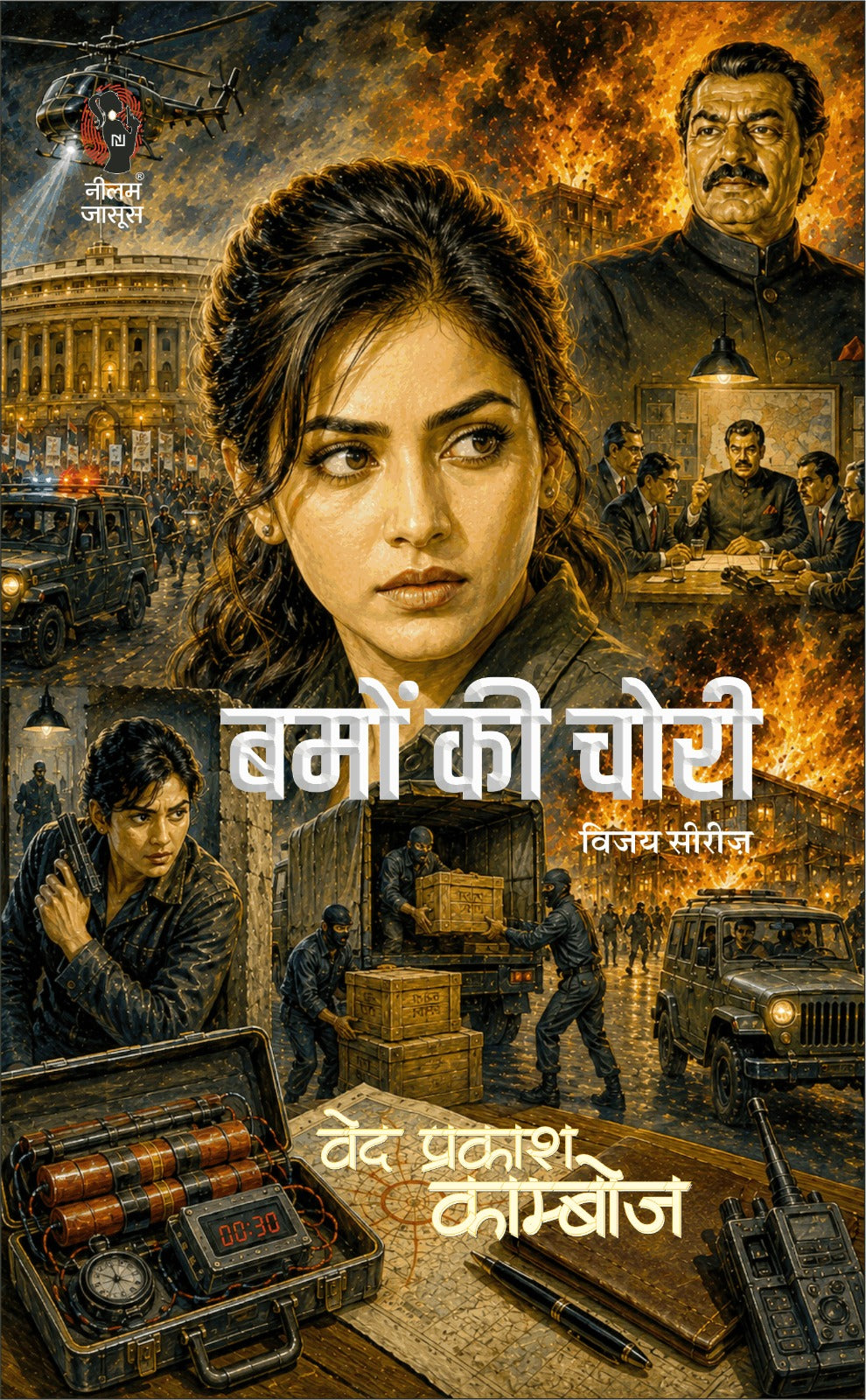 बमों को चोरी (विजय सीरीज़) वेद प्रकाश काम्बोज I Bamon ko chori (vijay series) ved prakash kamboj (Hindi Pulp Fiction Series)