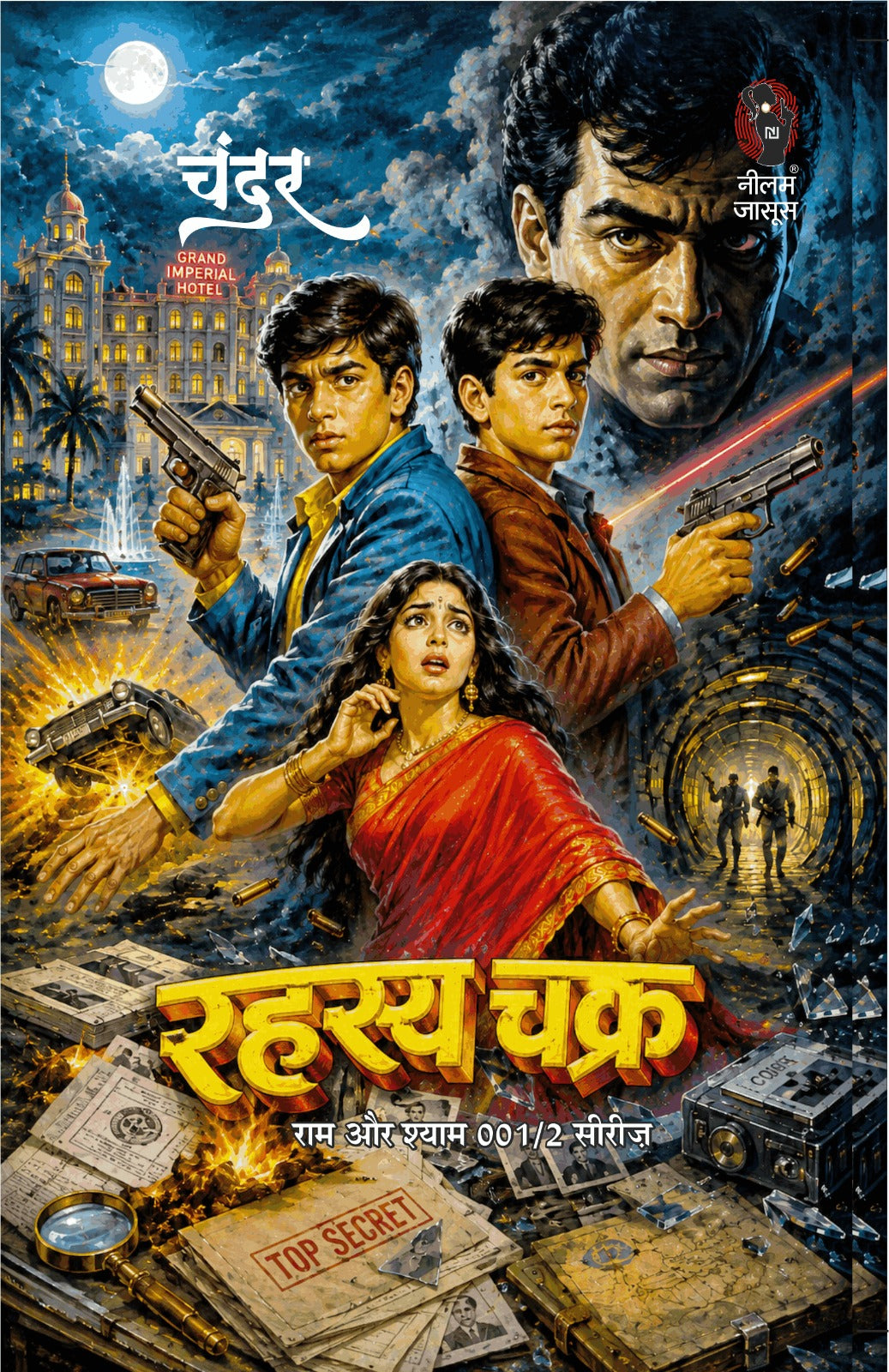 हस्य चक्र (राम-श्याम 001/2 सीरीज़) लेखक : चंदर I Rahasya chakra (ram-shyam 001/2 series) lekhak : chander (Hindi Pulp Fiction Series)